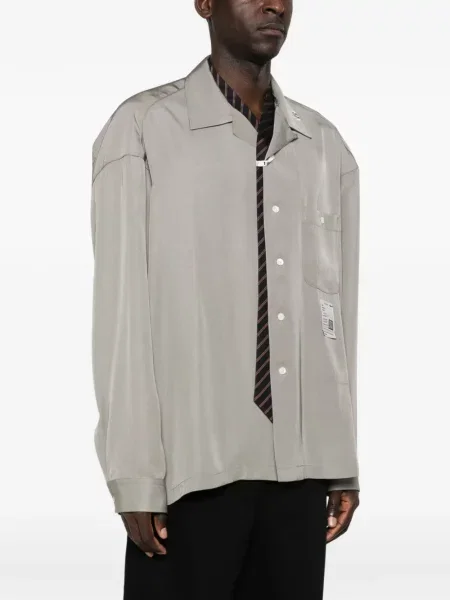 Риза Maison Mihara Yasuhiro с автограф сиво