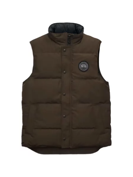 Matlasat vestă Canada Goose cu autograf maro