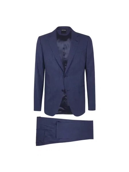 Garnitur Zegna niebieski