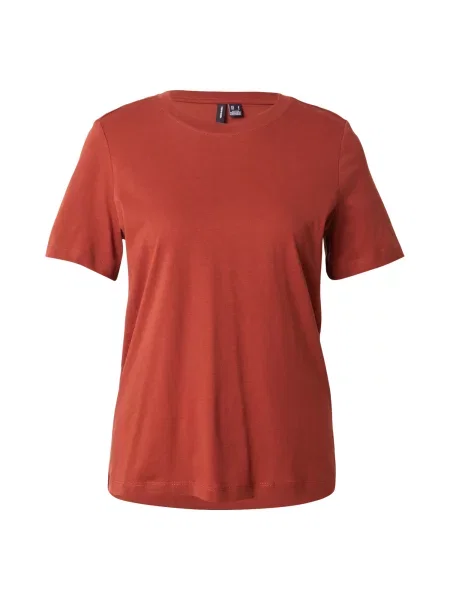 VERO MODA Tricou VMPaulina ruginiu roșu