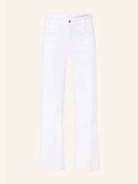 Cambio Krátké Džíny Tess Cropped pure white stone bílý