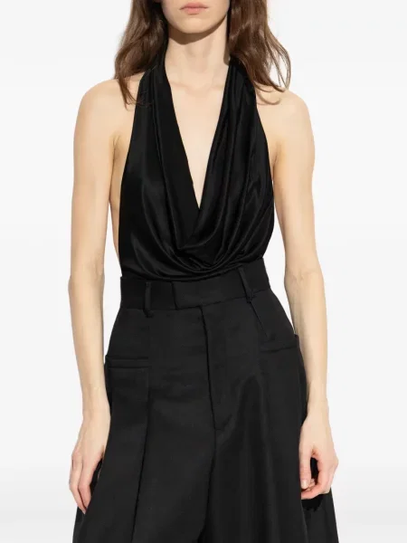 Body Dsquared2 drapat cu gât halter negru