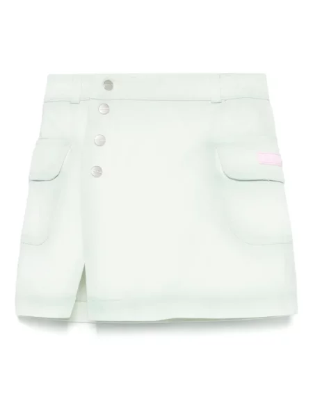 Spódnica jeansowa dziecięca Palm Angels zielona