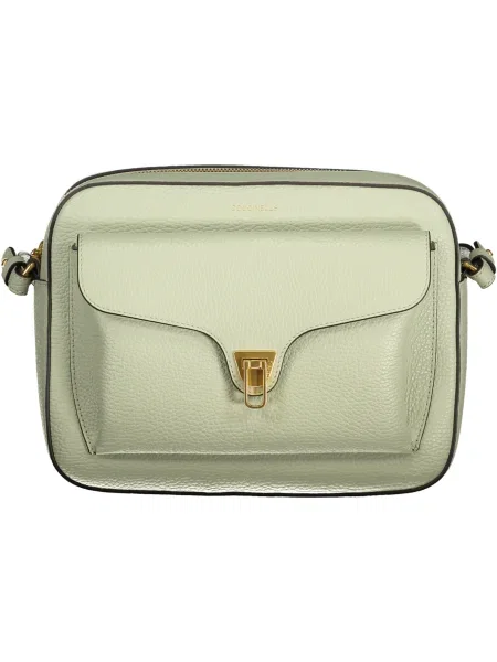 Torebka skórzana Coccinelle skórzana zielona