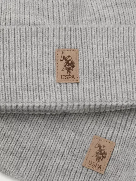 Kötött sapka U.s. Polo Assn. szürke