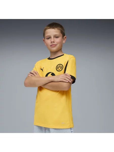 PUMA Młodzieżowa koszulka pucharowa Borussia Dortmund Odzież żółty