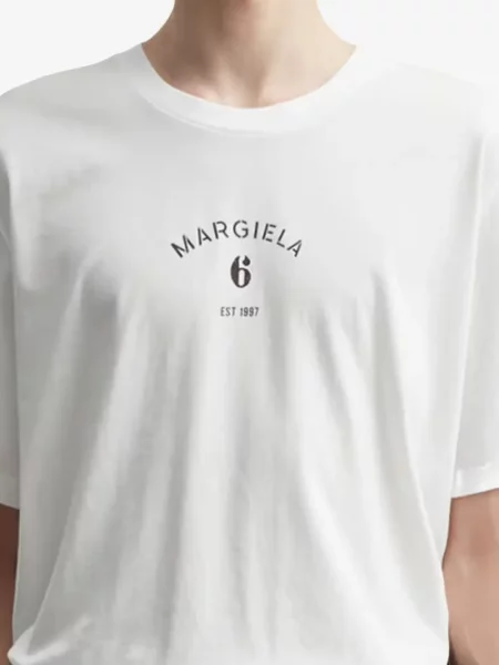 Tricou Mm6 Maison Margiela cu imagine alb