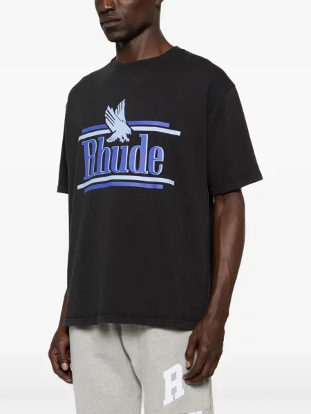 Tricou Rhude cu imagine negru