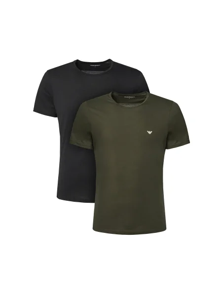 Emporio Armani Underwear 2 póló készlet Színes Regular Fit fekete
