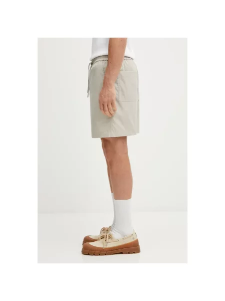 Szorty Maison Kitsune beżowe