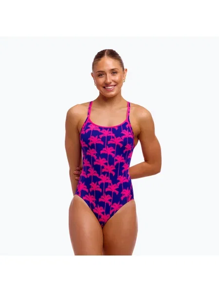 Costum de baie întreg pentru femei Funkita Diamond Secure One Piece Pinky Palms