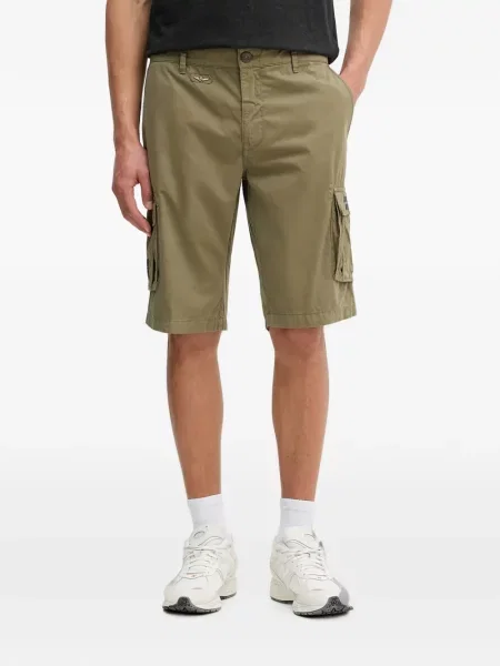 Pantaloni scurți cargo Aeronautica Militare cu autograf verde