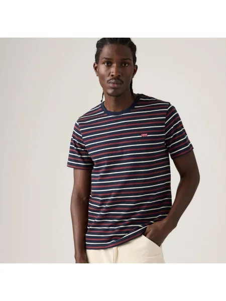 LEVI'S ® Tricou SS Original HM Tee bleumarin / roşu închis / alb albastru