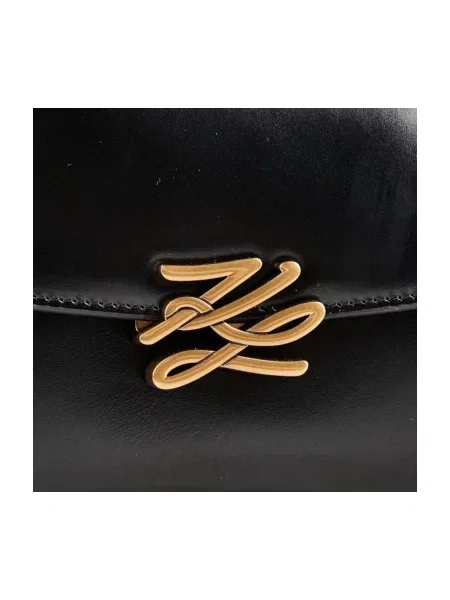 Karl Lagerfeld Kabelka K/AUTOGRAPH zlatá čierna