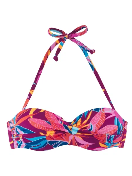 BUFFALO Sutien costum de baie / galben / mov zmeură / roz albastru
