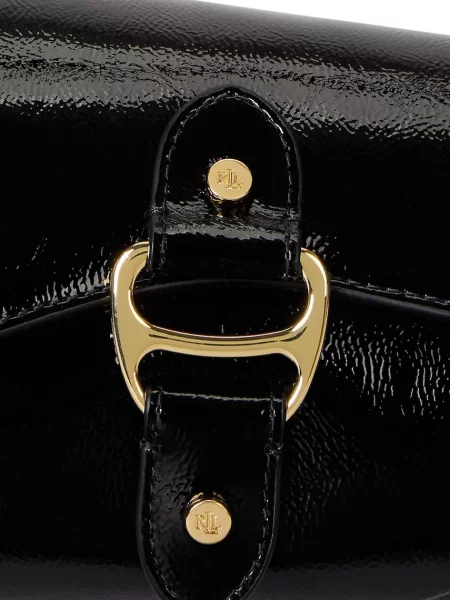 Шкіряна сумочка Lauren Ralph Lauren чорний