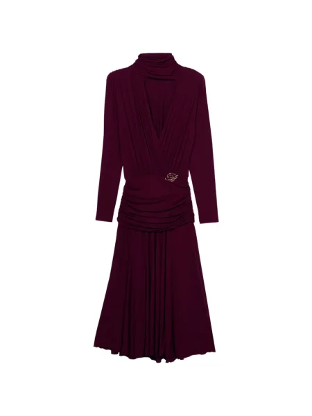 Rochie midi Blumarine drapată violet