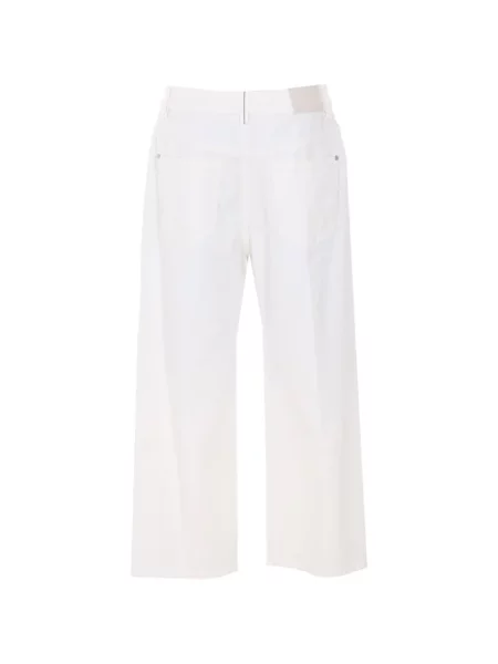Pantaloni Brunello Cucinelli cu 5 buzunare alb