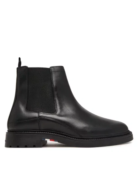 Tommy Hilfiger Chelsea cipele Corporate Casual Lth Chelsea crna