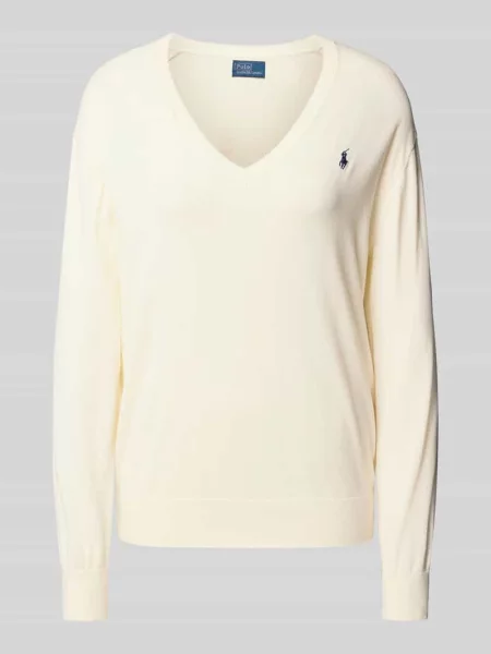 Polo Ralph Lauren sweter beżowy lekki biały