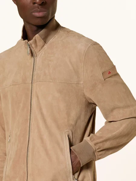 Peuterey Kurtka Skórzana Sands beige brązowa