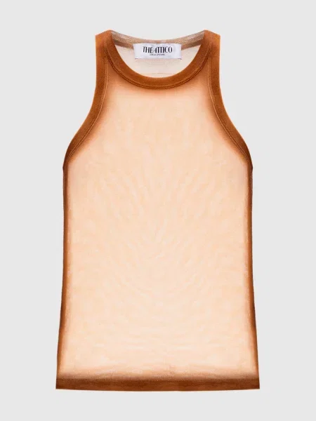 Топ The Attico бежевый