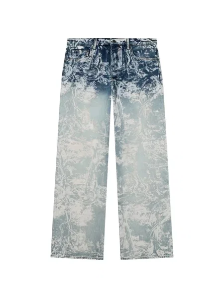 Blugi cu picior larg Off-white alb