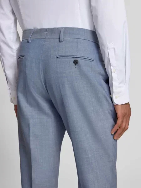 Spodnie garniturowe o kroju slim fit z mieszanki wełny model THEO' Selected Homme