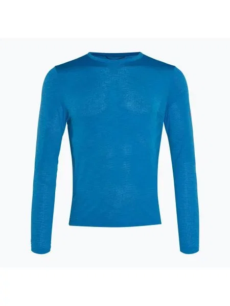 Longsleeve do biegania Saucony Stopwatch cobalt heather niebieski