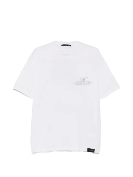Tricou Low Brand cu imagine alb