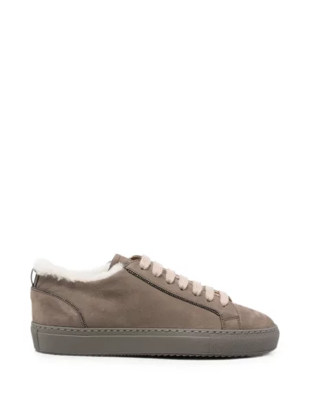 Sneakerși Doucal's din piele de oaie gri