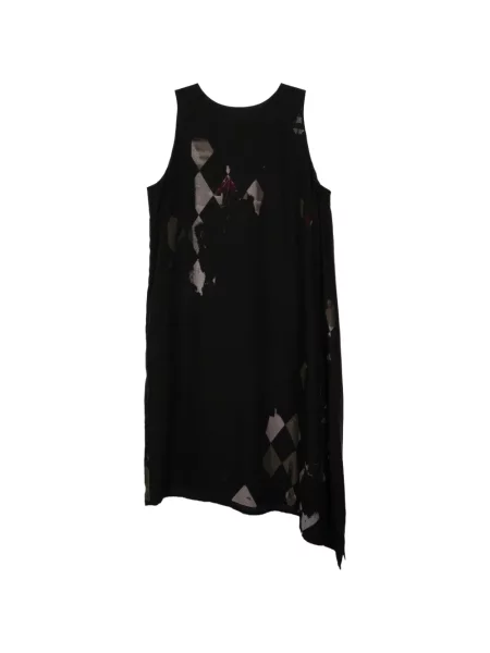 Rochie Y's cu imagine cu model argyle asimetrică negru