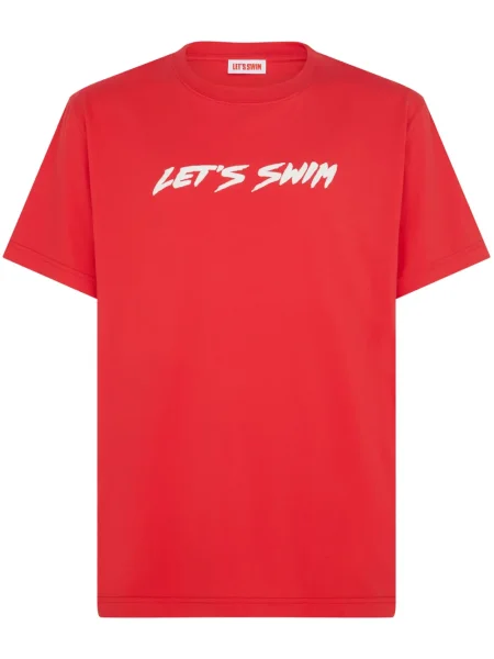 Majica Let's Swim s printom crvena