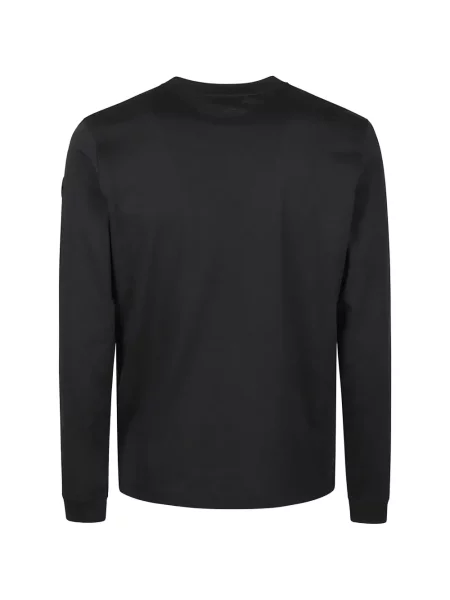 Lung tricou Moncler cu imagine negru