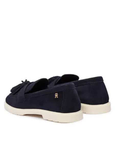 Mokaszin Tommy Hilfiger Light Suede Tassel Loafer sötétkék