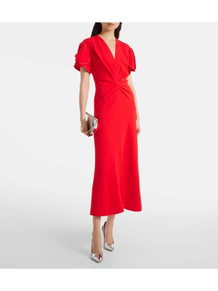 Rochie maxi Victoria Beckham de costum roșu