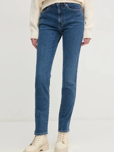 Pepe Jeans jeansi SLIM JEANS UHW BETTY femei albastru