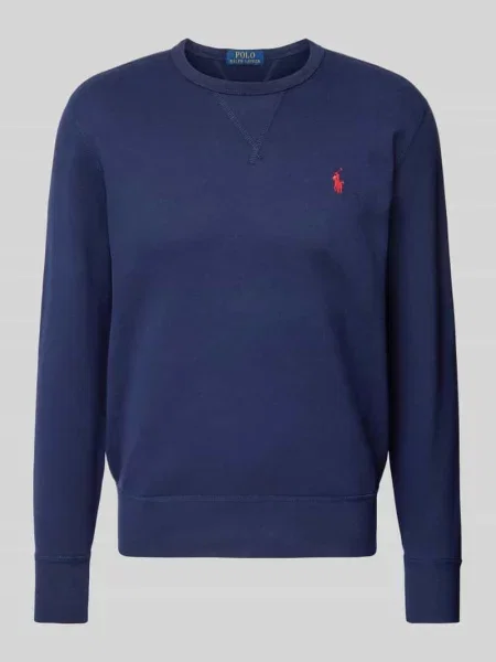 Bluza z wyhaftowanym logo Polo Ralph Lauren niebieska
