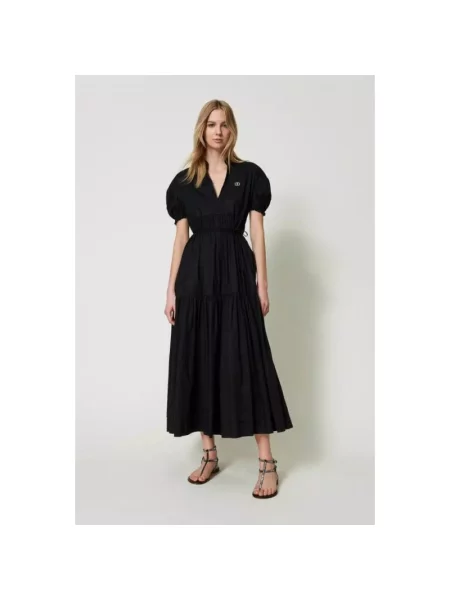 Sukienka maxi Twinset czarna