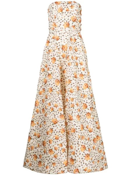 Rochie Bambah cu model floral cu imagine alb