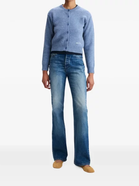 Decupat cardigan A.p.c. de lână gri