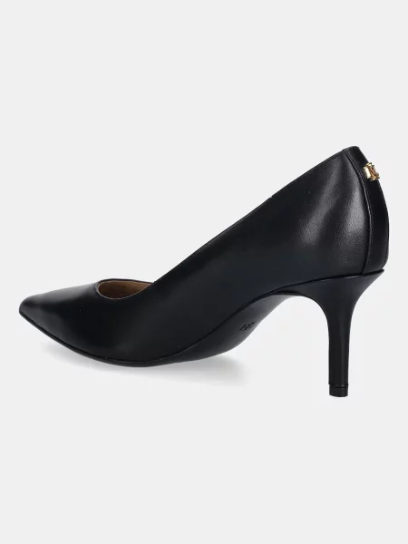 Kožené lodičky Lauren Ralph Lauren Lanette černá