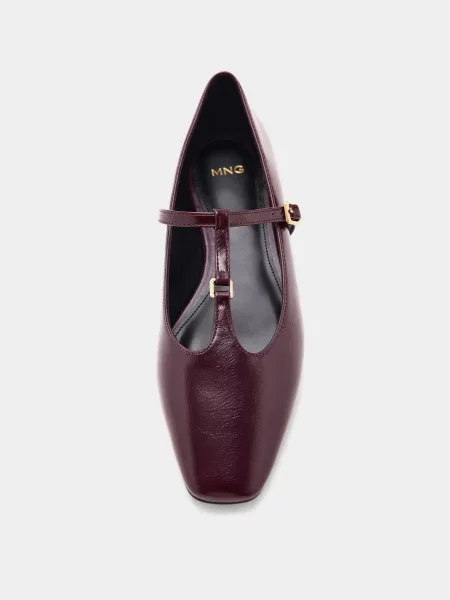 Балетки Mango бордовые