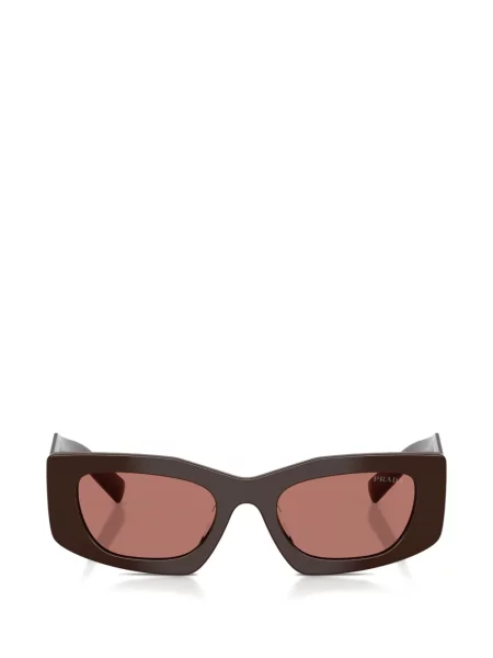 Ochelari de soare Prada Eyewear cu imprimeu geometric maro