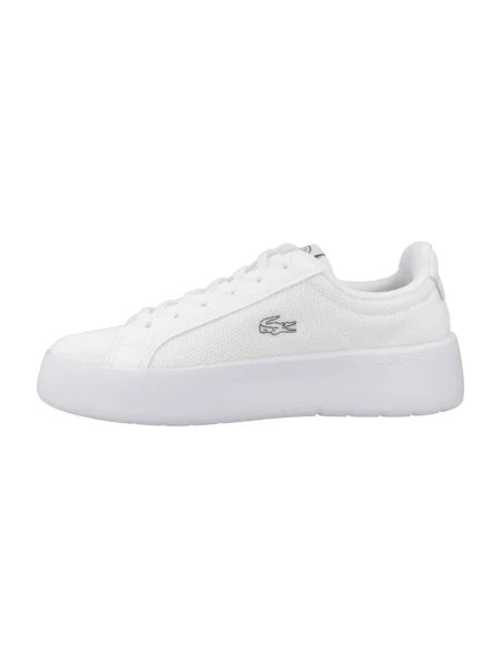 Pantofi Lacoste cu platformă alb