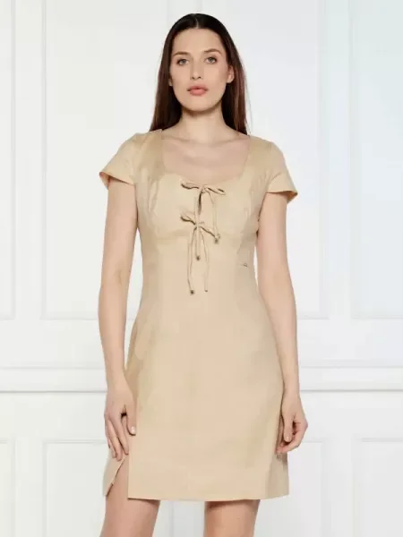 GUESS De in rochie ISABEAU bej
