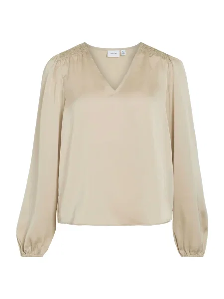 VILA Bluză VIEllette grej