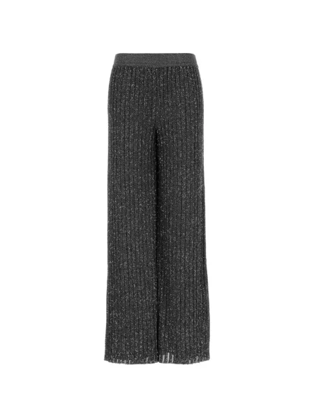 Pantaloni Missoni cu paiete tricotate gri