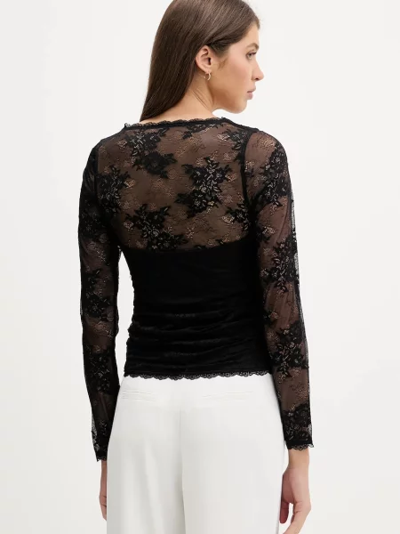 Halenka Abercrombie & Fitch hladká černá