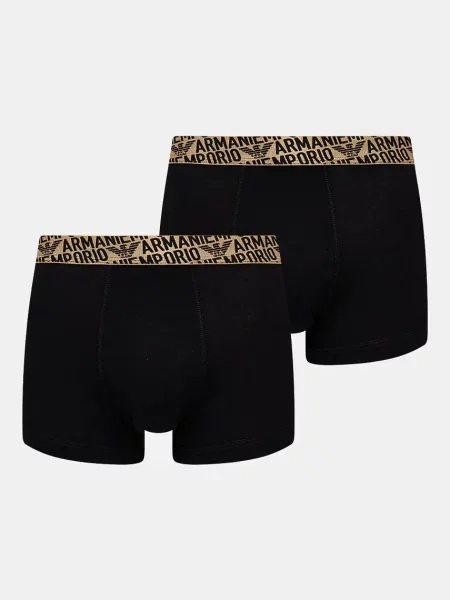Bokserki Emporio Armani Underwear z paskiem czarne